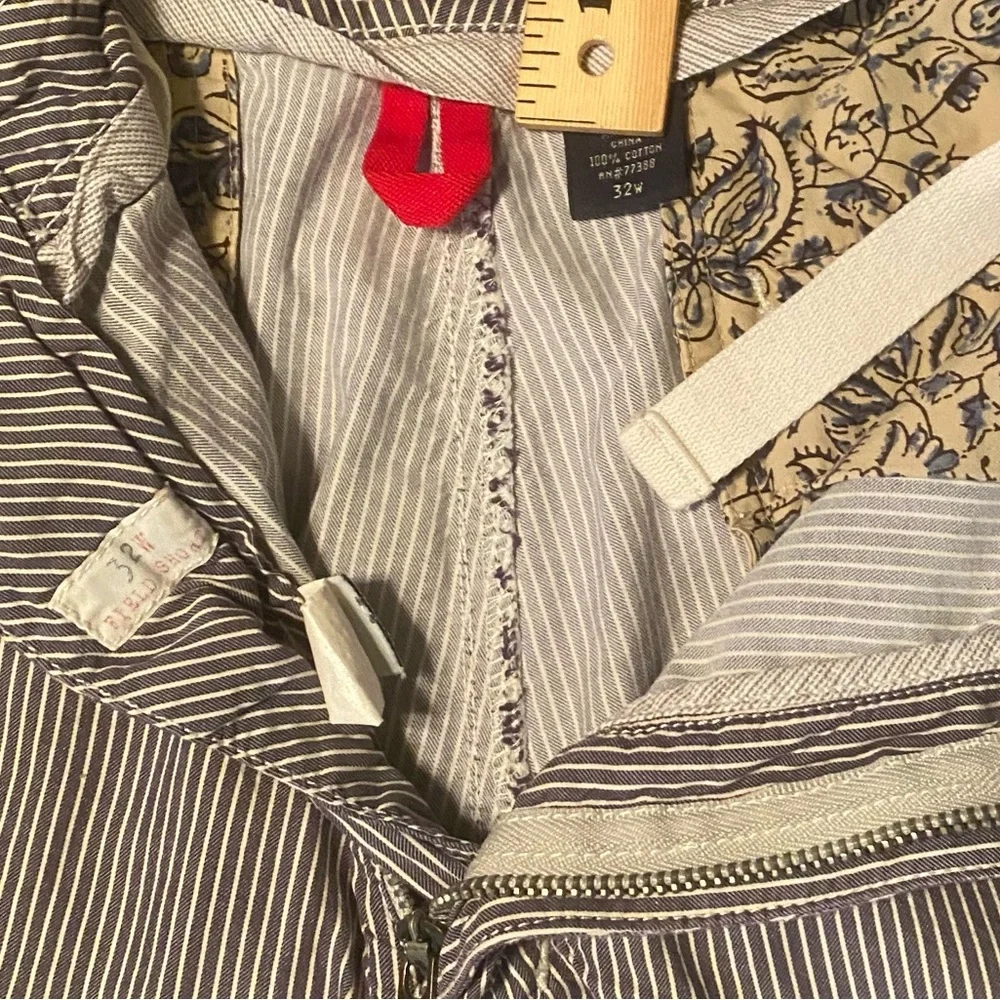 J. Crew Field Short Pin Striped Shorts 10” Size 32